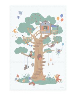 Play&Go Podloga za igru/puzzle (120 x 180 cm) - Kućica na drvetu 
