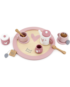 Label Label® Drveni set za čajanku - Pink