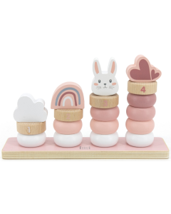 Label Label® Drveni obruči Little Rings - Pink