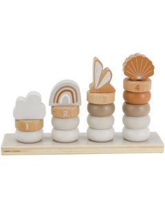 Label Label® Drveni obruči Little Rings - Nougat