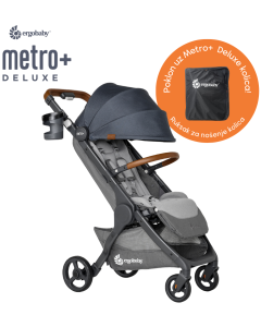 Ergobaby Metro+ Deluxe kompaktna gradska kolica - London Grey