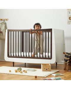 SnuzKot Skandi dječji krevetić - White/Ebony