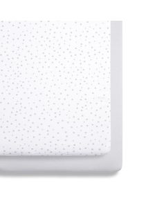 Snuz Plahte za SnuzPod⁴/ Studio kolijevku/ krevetić - Grey Spots, 2 kom