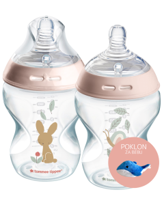 Tommee Tippee® CTN dekorirane bočice, 2 kom, 260 ml - Pink