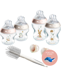 Tommee Tippee® CTN "natural start" set bočica za hranjenje - Beige/ Pink