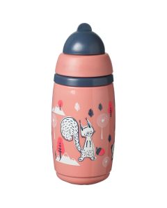 Tommee Tippee® superstar™ "INSULATED" termo čaša sa silikonskom slamkom na izvlačenje, 266 ml, 12MJ+ , Vjeverica