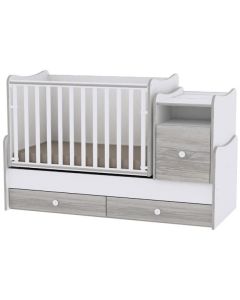 Lorelli Dječji modularni krevetić 4u1 Trend Plus - White / Artwood