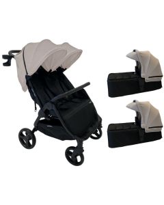 BabyMonsters EasyTwin4 Stone – Kolica Za Blizance FullBox