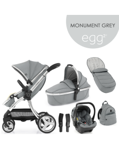 egg2® dječja kolica 6u1 - Monument Grey