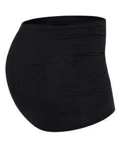 Mama Hangs From Bump to Baby – traka za podršku trbuha i kontakt koža na kožu - Black