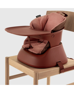 Hannie prijenosna i sklopiva dječja hranilica i booster - Mahagonij crvena