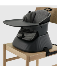 Hannie prijenosna i sklopiva dječja hranilica i booster - Ugljeno crna