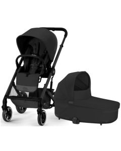 Cybex dječja kolica Balios S Lux 2u1 - Moon Black (konstrukcija Black)