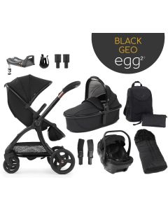 egg2® dječja kolica 9u1 - Special Edition Black Geo