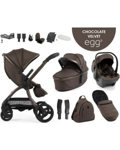 egg3® dječja kolica 12u1 - Chocolate Velvet