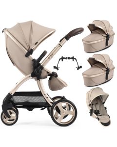 egg3® dječja kolica za blizance Twin - Feather