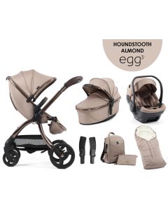 egg3® dječja kolica 6u1 - Special Edition Houndstooth Almond