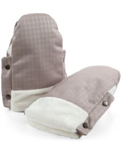 egg3® Rukavice za kolica - Special Edition Houndstooth Almond