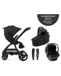 egg3® dječja kolica 4u1 - Special Edition Houndstooth Black