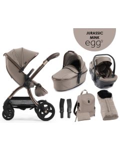 egg3® dječja kolica 6u1 - Limited Edition Jurassic Mink