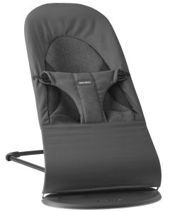BabyBjörn Bliss Woven/ Jersey ležaljka - Tri-Fabric Dark Grey