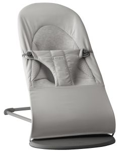 BabyBjörn Bliss Woven/ Jersey ležaljka - Tri-Fabric Light Grey