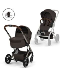 Cybex Balios S Lux set 2u1 (sa sklopivom košarom) 2026. - Chocolate Brown