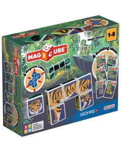 Geomag Magicube Printed Jungle Animals+Cards 9