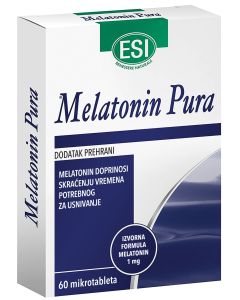 MELATONIN PURA 1 mg melatonina 60 mikrotableta