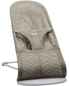 BabyBjörn Bliss Soft Mesh ležaljka - Grey/ Beige
