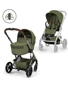 Cybex Balios S Lux set 2u1 (sa sklopivom košarom) 2026. - Moss Green
