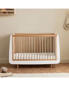 SnuzKot Skandi dječji krevetić - White/ Natural