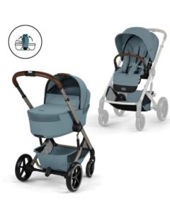 Cybex Balios S Lux set 2u1 (sa sklopivom košarom) 2026. - Stormy Blue