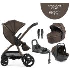 egg3® dječja kolica 4u1 - Chocolate Velvet