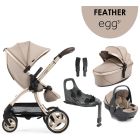 egg3® dječja kolica 4u1 - Feather
